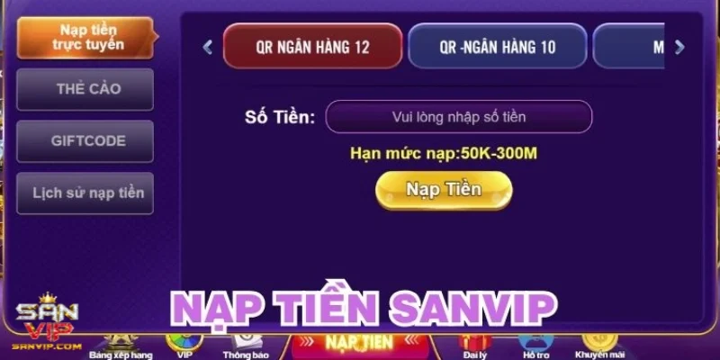 Tại sao việc nạp tiền Sanvip lại quan trọng với người chơi